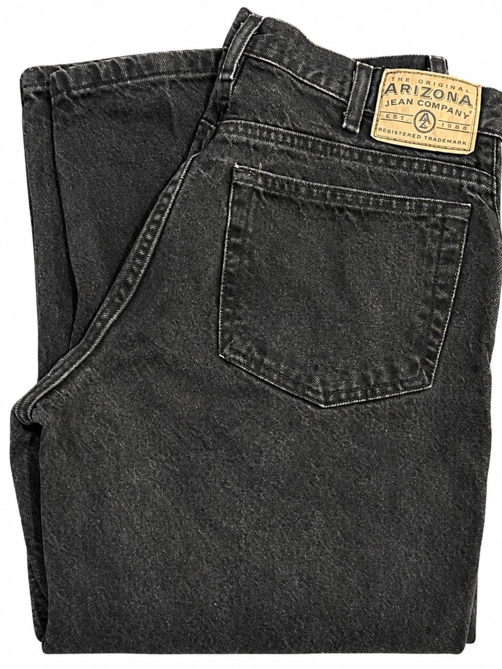 Vintage 90s Western Arizona Jean Co. Black Straight Leg Relaxed Jeans 33x32